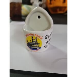 Indiana Beach Rings And Things Wall Pocket Trinket Holder Ceramic Souvenir